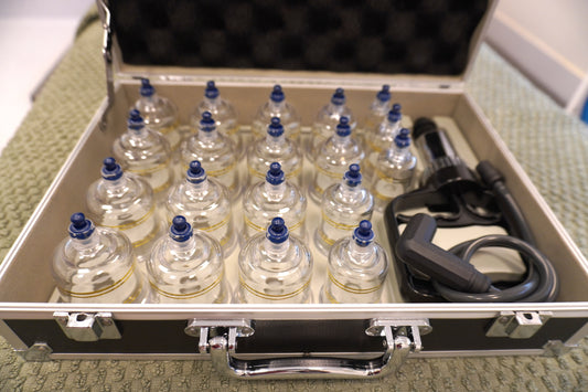 Tenchi Cupping Therapy Set. Suction/ Vacuum Air Pump included.