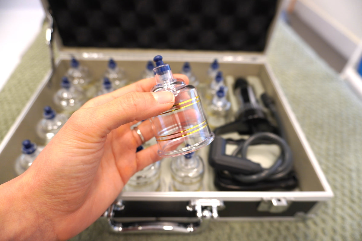 Tenchi Cupping Therapy Set. Suction/ Vacuum Air Pump included.